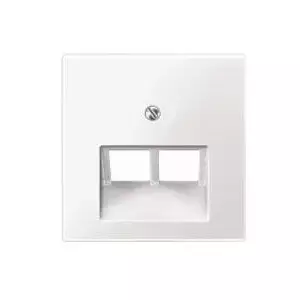 Wall plate / switch cover Merten 296119, white, thermoplastic, single-gang