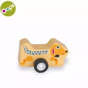 Oops Dog Koka attīstoša rotaļlieta bērniem no 36m+ (11x3.6x11cm) Krāsaina 17006.22