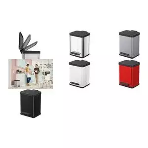 Waste bin Hailo Öko uno Plus M 17L silver