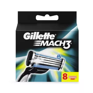 Лезвия для бритвы Gillette Mach 3 сменные кассеты 8 шт для бритв Mach3, для мужчин