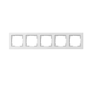 Накладная панель GIRA E2 White — термопластик, без винтов, 80.8×366×9.3 мм