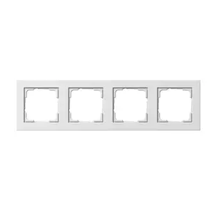 Накладка для выключателя Gira E2 White — термопластик, бесшовный (screwless) дизайн, 80.8×294.7×9.3 мм
