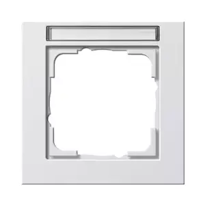 Накладная панель GIRA E2 White, термопластик без винтов, 80,8×80,8×9,3 мм