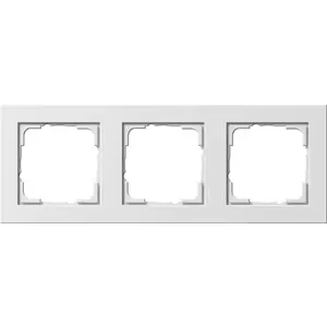 Sienas vāciņš GIRA E2 White — termoplastmasa, bez skrūvēm, 80,8×223,4×9,3 mm