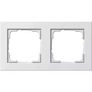 Wall plate GIRA E2 White — thermoplastic screwless cover, 80.8×151.9×9.3 mm