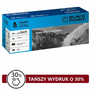 Тонер-картридж BLACKPOINT LCBPLCS417C cyan 4000 страниц — для Lexmark CS417dn/CX417de
