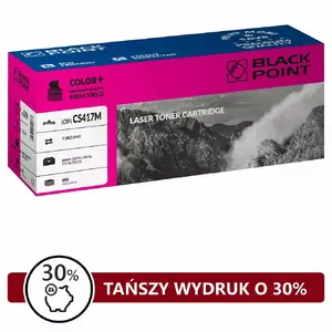 Тонер BLACKPOINT LCBPLCS417M пурпурный (magenta) 4000 стр. для Lexmark CS417dn CX417de