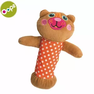 Oops Bear Squeaker Mīksta rotaļlieta bērniem no 0m+ (20x4x12cm) Brūna 13006.11