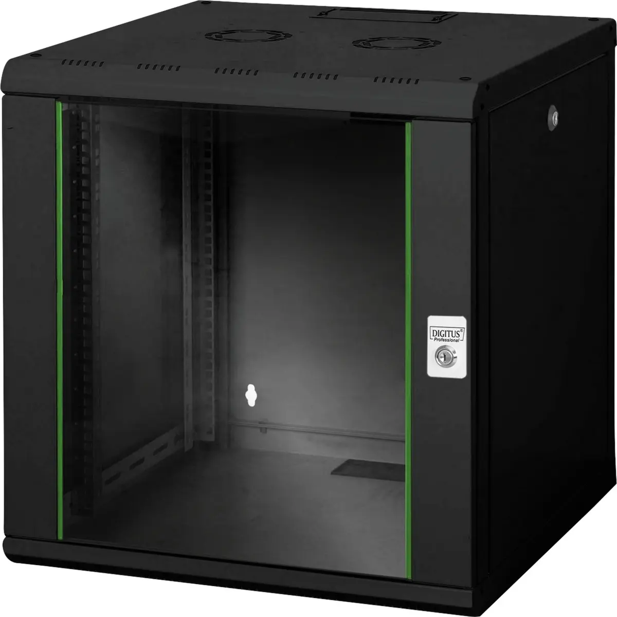 Sienas montāžas skapītis Digitus DN-19 12U-6/6-SW