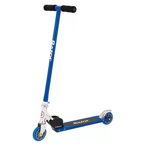 Самокат Razor S Kids Classic чёрно-синий, металлический корпус, для 5+ лет, вес 2.43 кг, размеры 595×115×155 мм
