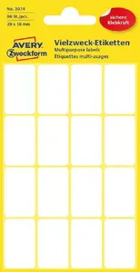 Self-adhesive Mini Organisation Labels by avery zweckform — 2.9×1.8 cm, paper, 96 labels per pack
