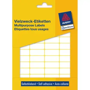 Avery Zweckform Manual Labels 3319 White Rounded Rectangle 29 x 18 mm 960 Labels