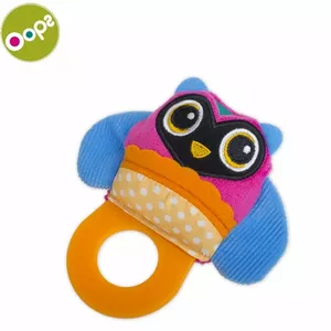 Oops Owl Teething soft Toy for kids from 3m+ (17x4x12cm) Colorful 13007.12