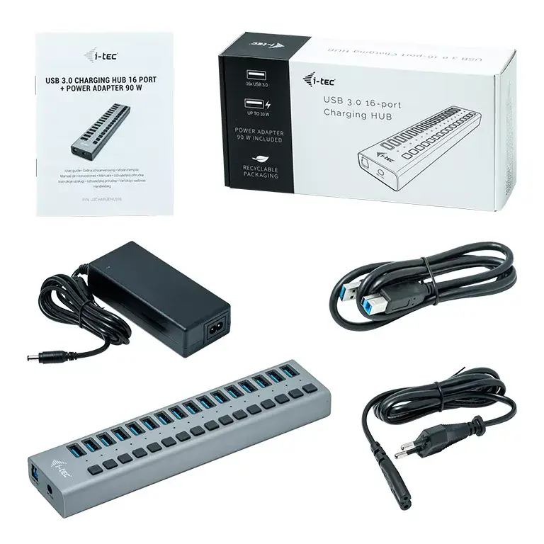 USB uzlādes HUB i-tec U3CHARGEHUB16 Photo 5