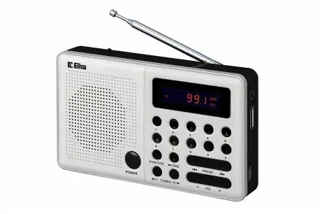 Radio Pliszka USB FM balts Photo 2