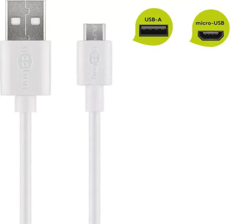 Micro-USB Charging and Sync Cable Goobay 38666 Photo 2