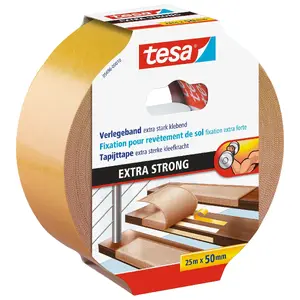 Tesa 5696 abpusēja līmlente, polipropilēns, 50 mm x 25 m, balta