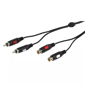 Audio cable Vivanco 46/01 25 2.5 m 2 x RCA Black