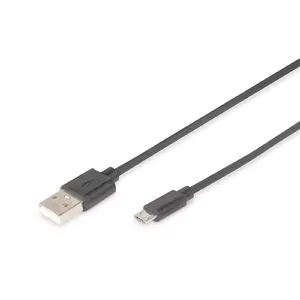 Digitus AK-300127-018-S1 USB kabelis 1,8 m USB 2.0 USB A Mini-USB B Melns