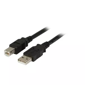 USB 2.0 data cable EFB Elektronik K5256SW.1,5 — USB A to USB B, 1.5 m, black