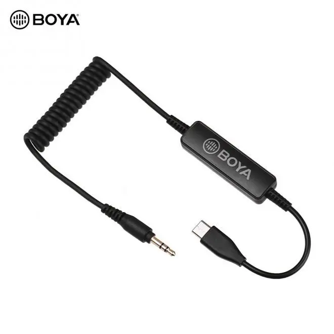 Boya 35C-USB-C 3,5 mm uz USB-C kabelis Photo 2