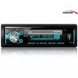 Pārnēsājama stereo automašīna AUDIOCORE AC9720B (USB + AUX + SD kartes)