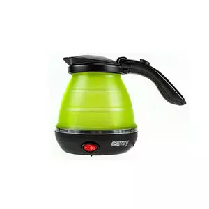 Electric kettle Adler CR 1265, 0.5 L, 750 W, Black/Green, hinged lockable lid, button opening