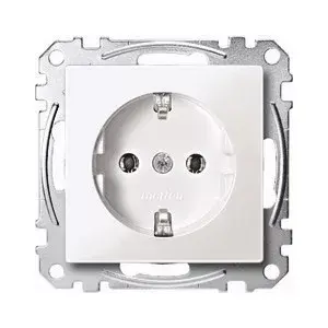 Ligzdas izvads merten MEG2301-0325 CEE 7/3 balts 250 V 16 A termoplastmasa