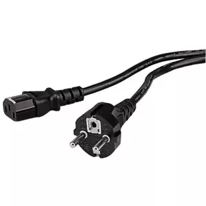 Hama Universal Mains Cable, 1.5 m, Black Melns 1,5 m