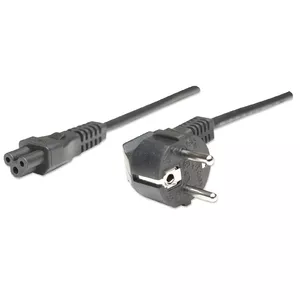 Power Cord Cable Euro 2-pin CEE 7/4 plug to C5 Female 1.8m 16A Manhattan 371131