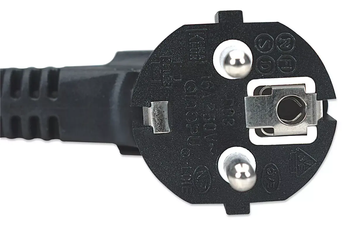 Кабель питания Manhattan Euro 2-pin CEE 7/4 к C13 Female Photo 4