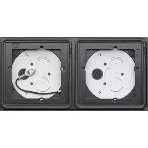 Surface mount box GIRA 5502910 for intercom systems, anthracite, 213×25.4×106.5 mm