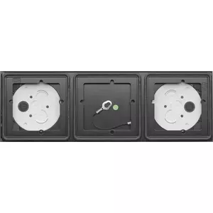 Surface mount box GIRA 5503910 for intercom systems, metal, anthracite, 319.5×106.5×25.4 mm
