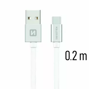 Swissten 71521103 USB cable 0.2 m USB A USB C Silver