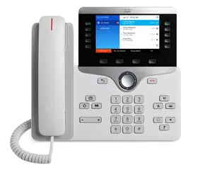 IP tālrunis Cisco 8841 balts — 5" 800×480 displejs, PoE, vadu klausule, skaļrunis