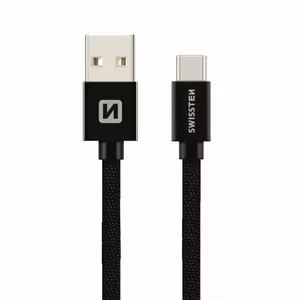 USB-C data and charging cable SWISSTEN SW-QU-TYPC-3.1-3M-K 3 m Quick Charge 3.1