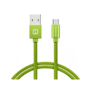 USB A to Micro-USB B cable SWISSTEN 71521207 — 1.2 m, green, 0.48 Gbit/s