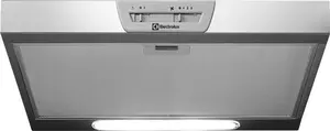 Under-cabinet cooker hood Electrolux LFU215X, stainless steel, 498×132–510 mm, 3 speeds, 272 m³/h, aluminium grease filter