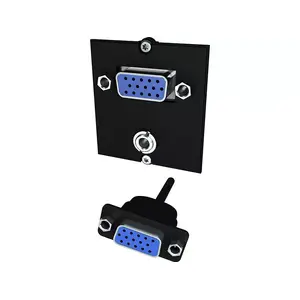 Розетка VGA + 3.5 мм Bachmann 917.150 Черная