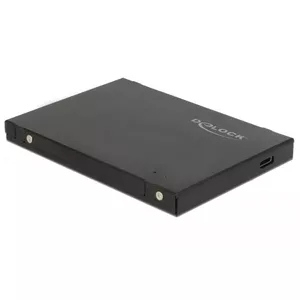 DeLOCK 42609 cieto disku uzglabāšanas sistēma SSD diska korpuss Melns M.2