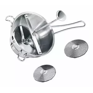 Pārtikas siets GEFU Flotte Lotte 24200 augļiem un dārzeņiem, nerūsējošais tērauds, 2 beršanas diski, 383×205×183 mm