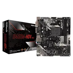 Pamatplate Asrock B450M-HDV R4.0 AMD B450 Socket AM4 micro ATX