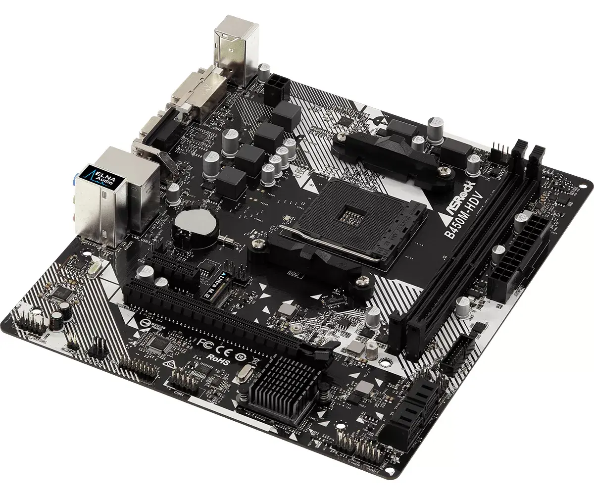 Pamatplate Asrock B450M-HDV R4.0, B450 Photo 3