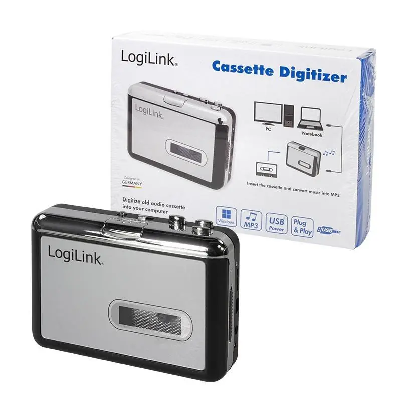 LogiLink UA0156 kasešu atskaņotājs un USB