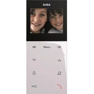 Видеодомофон Gira AP Plus 123903 белый — накладная видеостанция