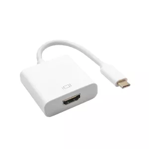 USB-графический адаптер Akyga AK-AD-53 — белый, корпус ABS, 75×75×15 мм