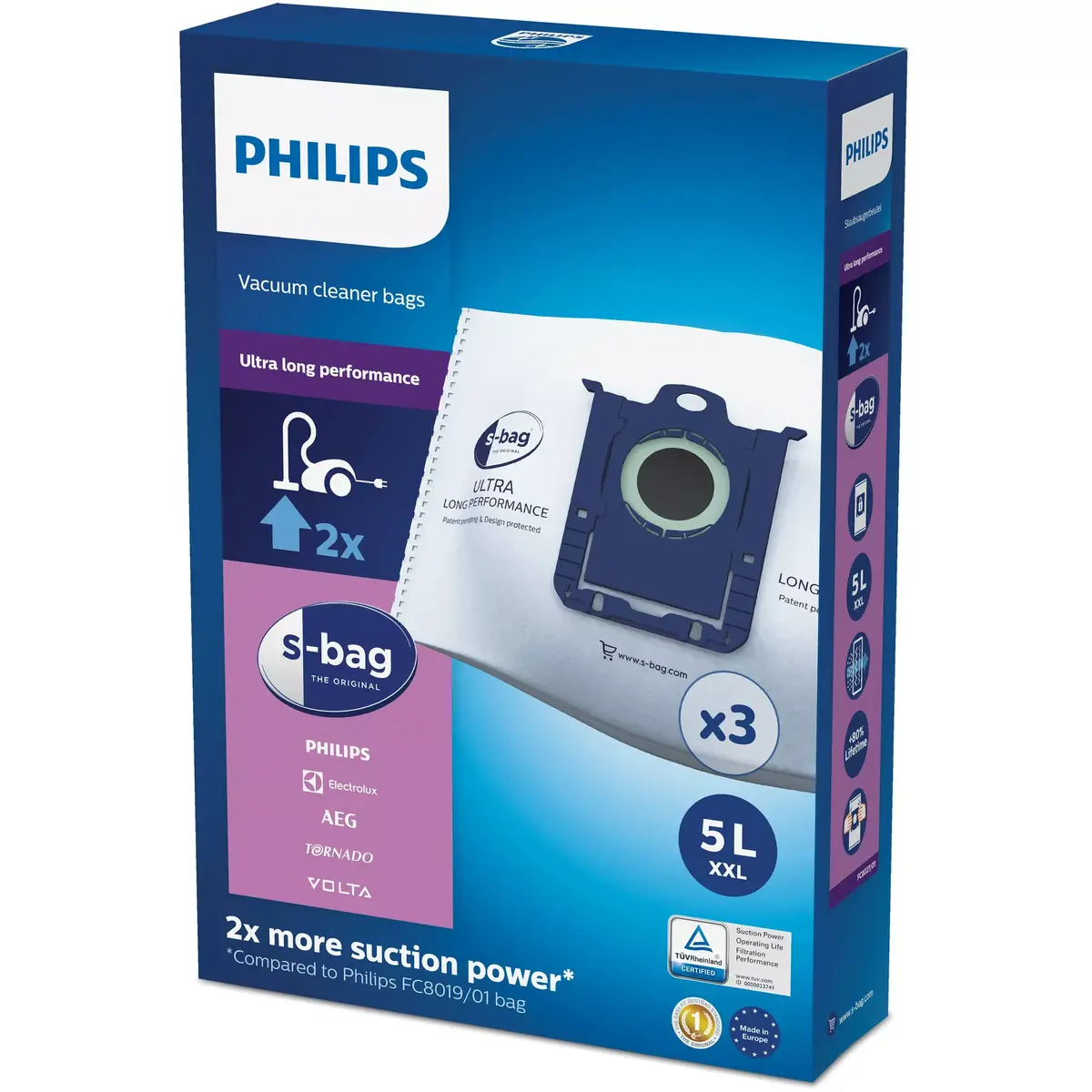 Philips s‑bag FC8027/01 putekļu maisiņi — 3 gab. Photo 2