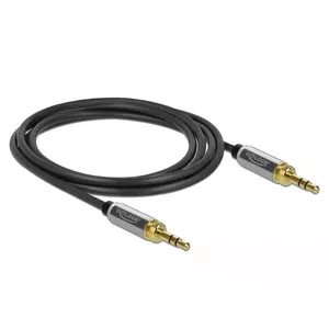 Аудиокабель 3.5mm DeLOCK 85786 2м Черный Серый