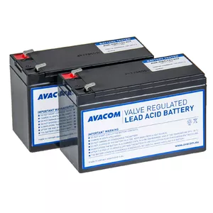 UPS battery AVACOM AVA-RBC123-KIT Sealed Lead Acid (VRLA), 2 pcs, 4.8 kg, 151×65 mm, black