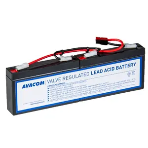 UPS battery AVACOM AVA-RBC18 Sealed Lead Acid (VRLA), 2 pcs, 2.4 kg each, black